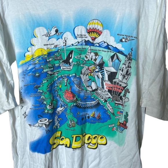 Vintage 1994 San Diego T Shirt XL - Picture 1 of 5